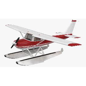3D model Civil Floatplane Aircraft